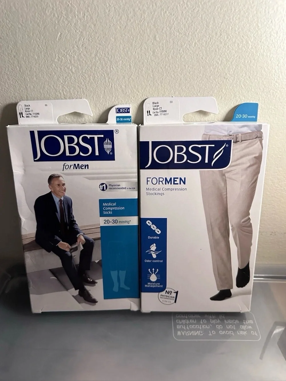 Jobst Medical Compression Socks For Men Large Black